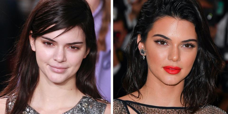 Kendall Jenner: No makeup vs. full glam