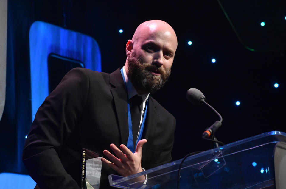 BEVERLY HILLS, CA - MAY 23:  Composer Dan Romer accepts the award for Top Network Television Series for "The Good Doctor' onstage at the 33rd Annual ASCAP Screen Music Awards at The Beverly Hilton Hotel on May 23, 2018 in Beverly Hills, California.  (Photo by Lester Cohen/Getty Images for ASCAP)