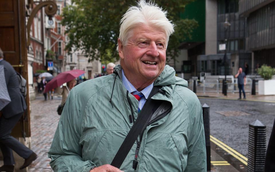 Stanley Johnson said he has 'no recollection' of the alleged incident with Caroline Nokes - Jamie Lorriman