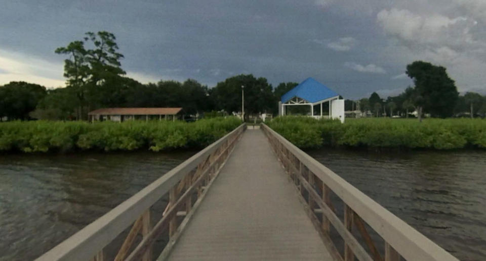 A photo of Oldsmar's park on the ocean.