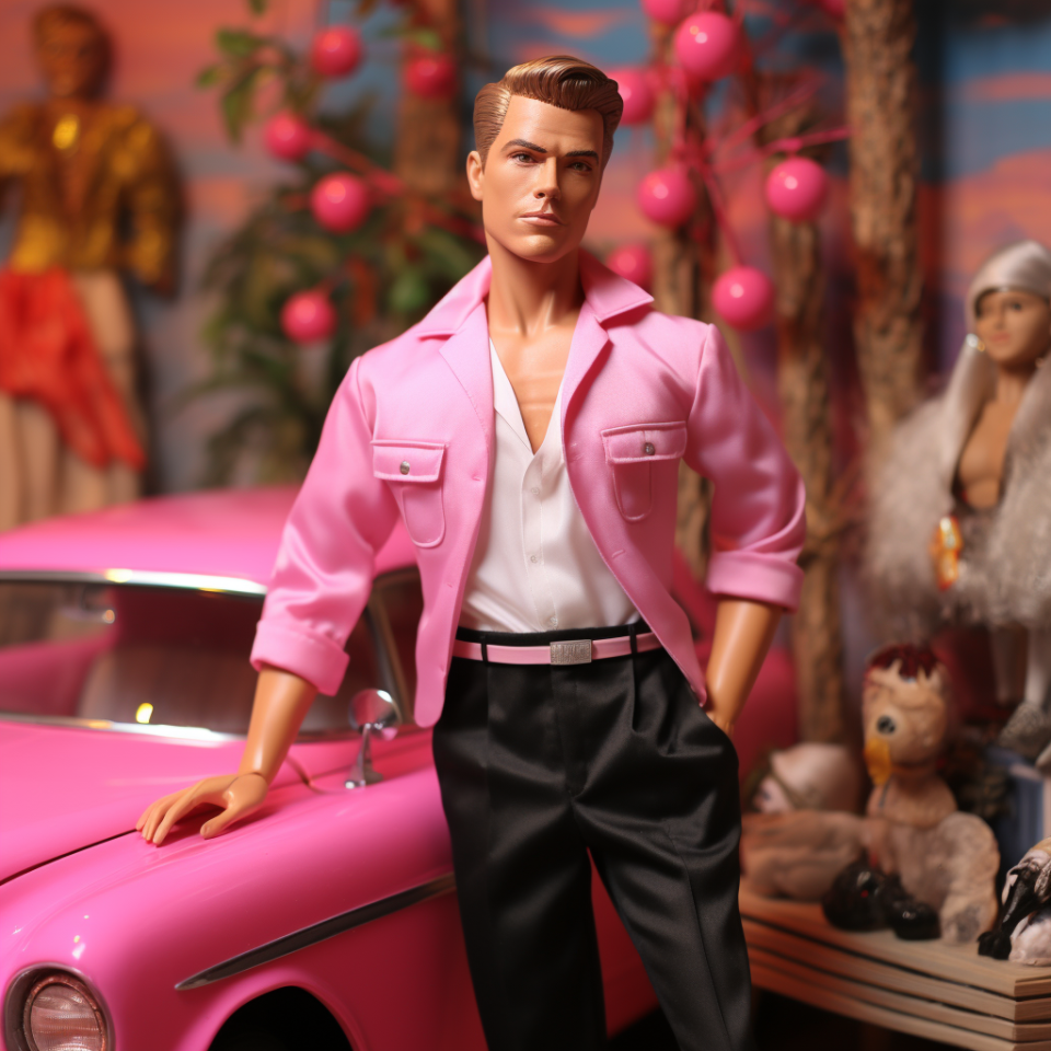 photo of the celebrity in doll-form