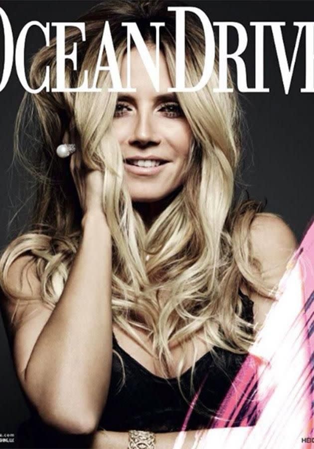 Heidi is on the cover of this month's Ocean Drive magazine. Photo: Instagram/OceanDrivemag