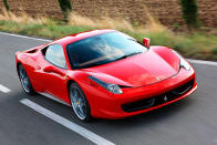 Test driving gets to be more fun at this year's Boys' Toys expo, with a Ferrari