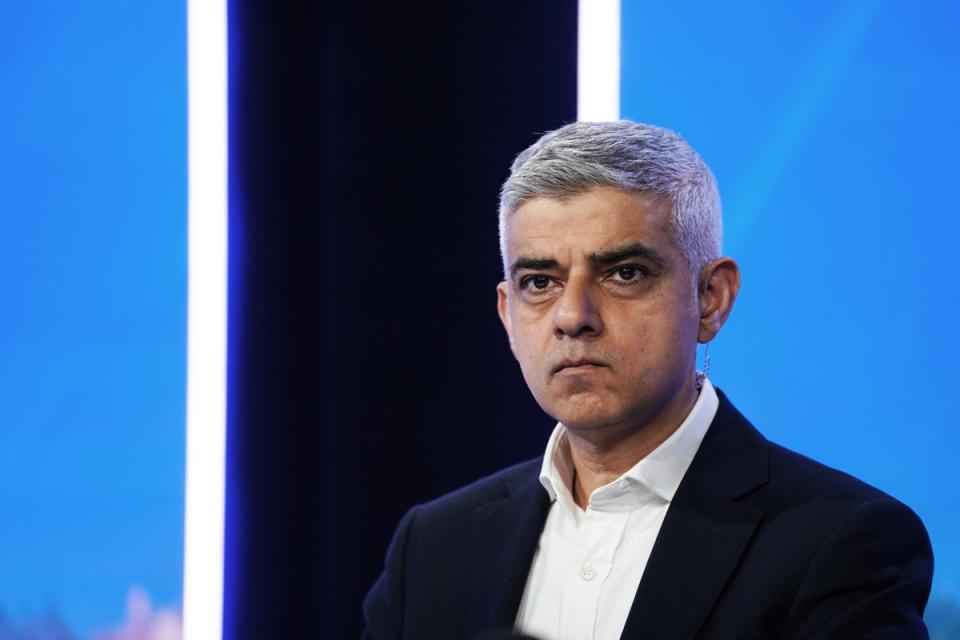 London mayor Sadiq Khan (Jordan Pettitt/PA Wire)