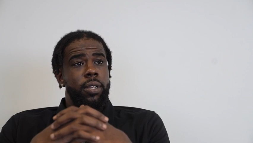 Najee Seabrooks talks about growing up in Paterson in a 2021 interview with NorthJersey.com. Seabrooks, a member of the violence intervention group the Paterson Healing Collective, was fatally shot by Paterson police after a standoff while he was barricaded inside his home.