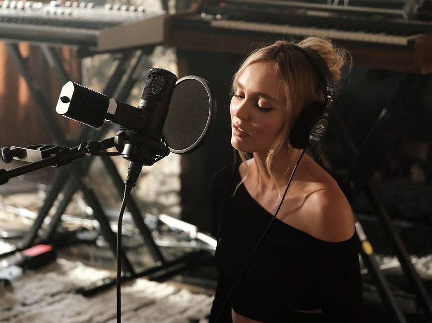 Lily-Rose Depp as Jocelyn in "The Idol."