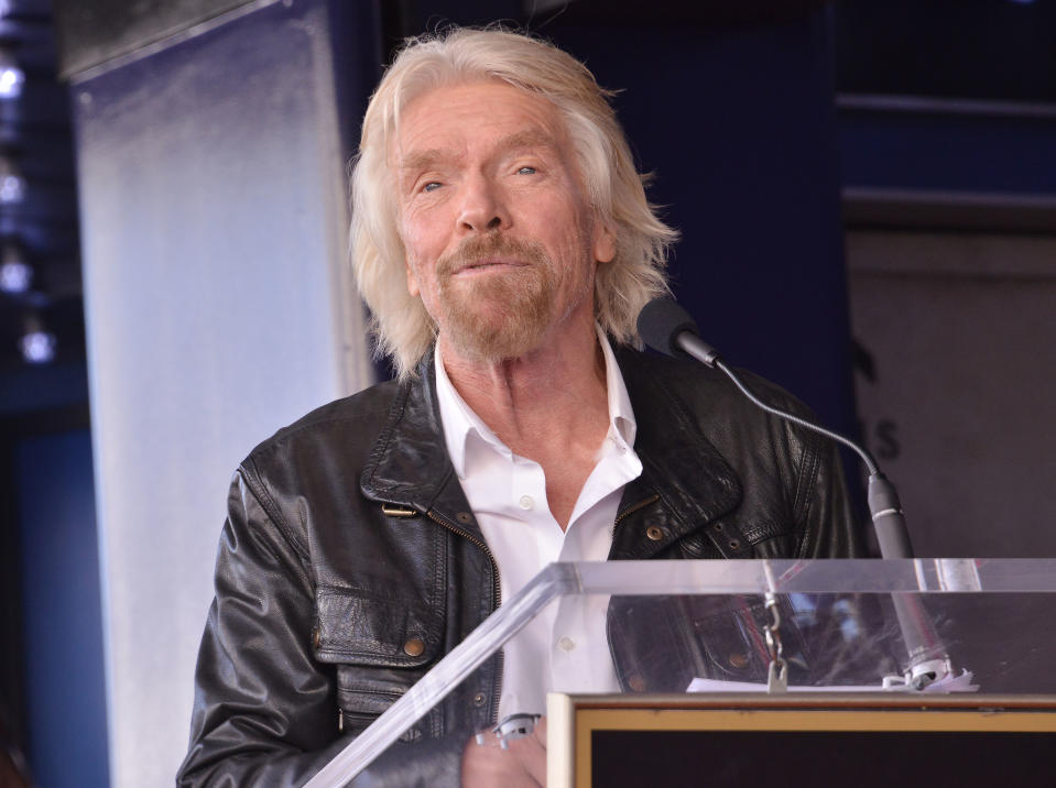 Sir Richard Branson Honored With Star On The Hollywood Walk Of Fame Ceremony held in front of the Guiness World Record Museum in Hollywood, CA on Tuesday, October 16, 2018. (Photo By Sthanlee B. Mirador/Sipa USA)