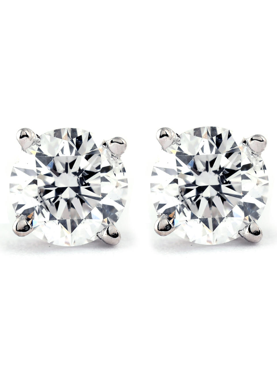 1/4 Carat Genuine Diamond Stud Earrings (I2-I3 Clarity, IJ Color) 14k White Gold (Walmart / Walmart)