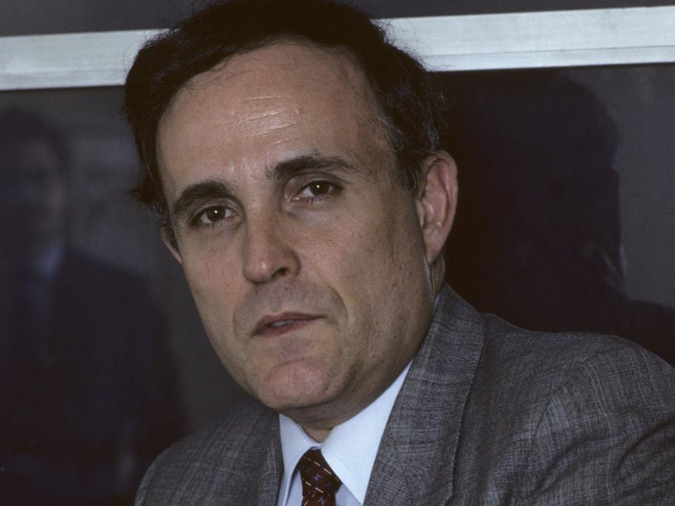 Rudolph Giuliani during an interview on September 5, 1970 in New York, New York.