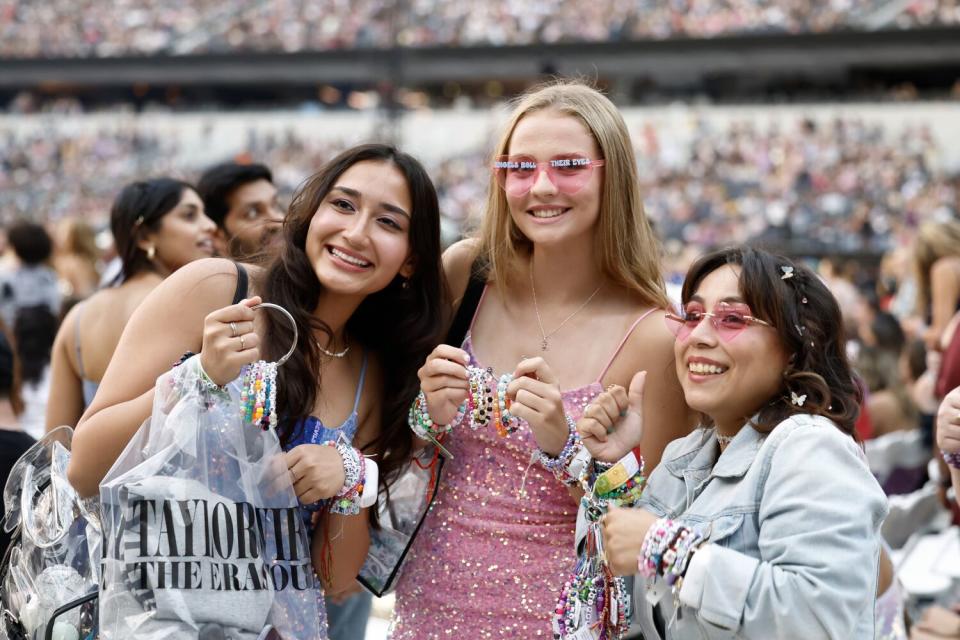 Happy fans at SoFi Stadium.