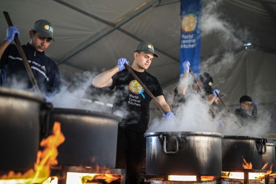 Cocina de World Central Kitchen en Gaza