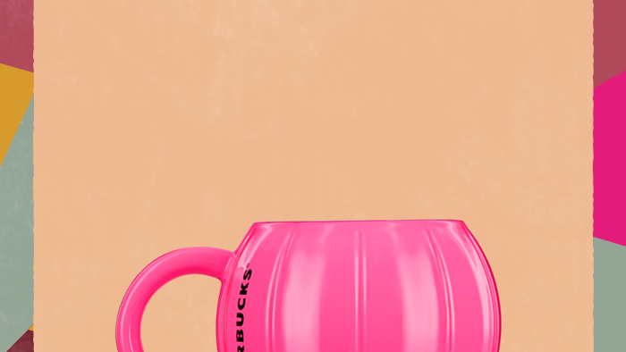 starbucks pink pumpkin mug