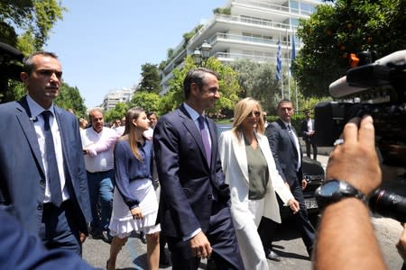 Swearing-in ceremony for Greek Prime Minister-elect Mitsotakis, in Athens