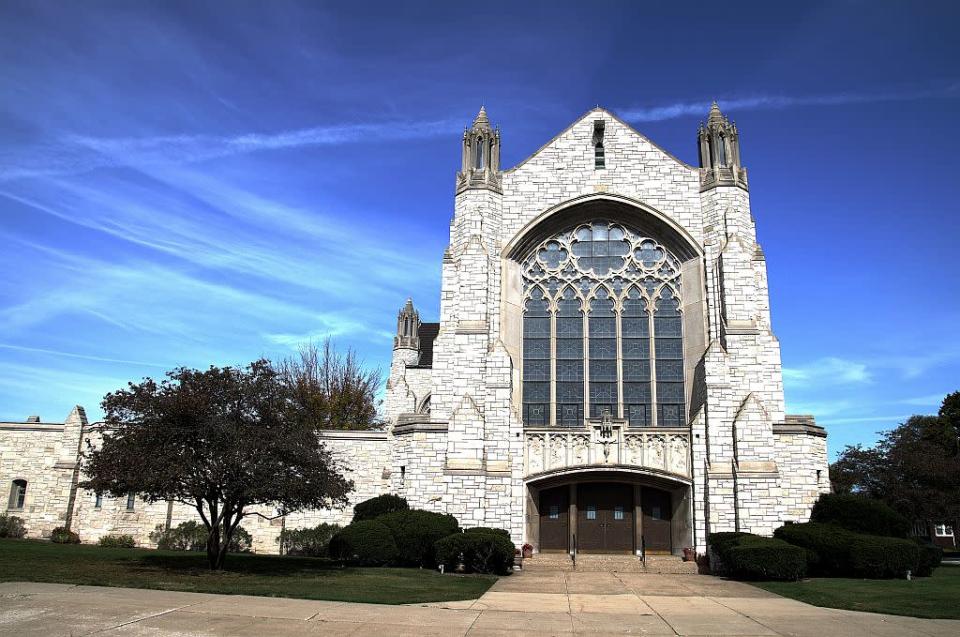 Cathedral Of The Holy Angels Church in Gary, Indiana, United States.