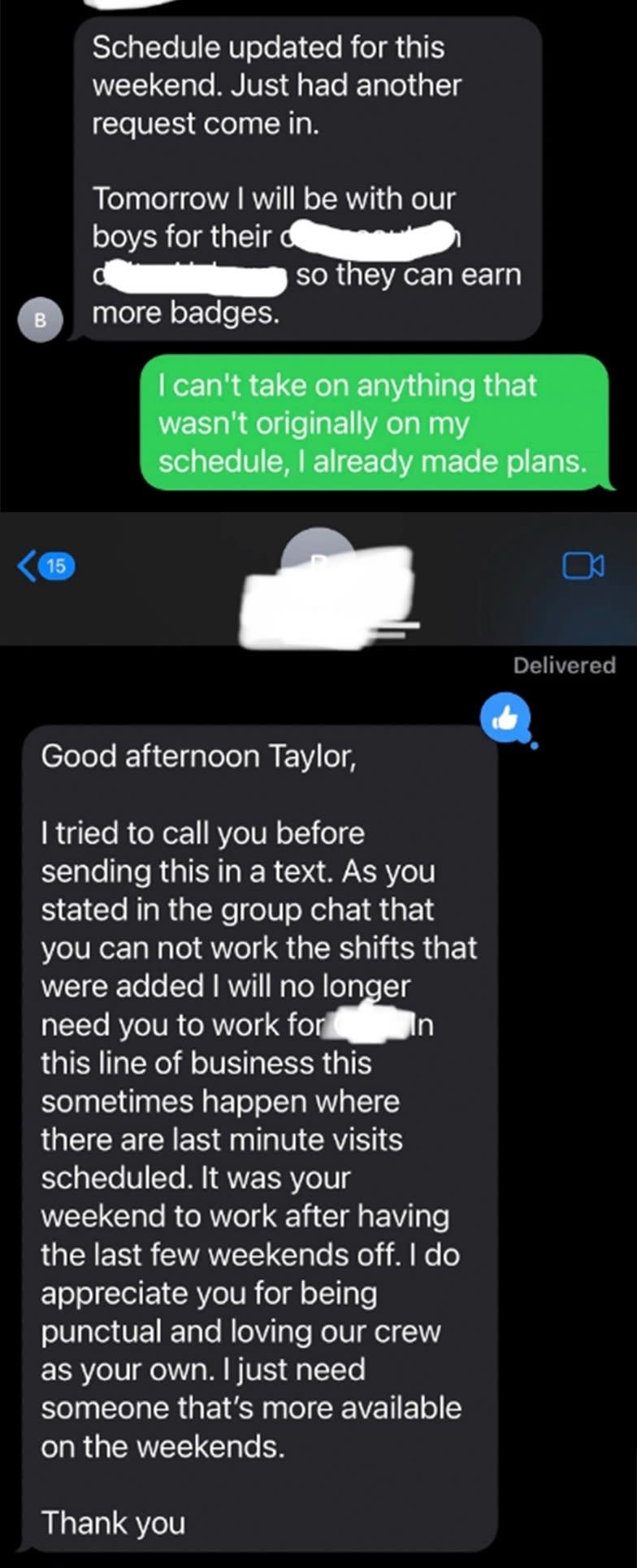 "Good afternoon Taylor"