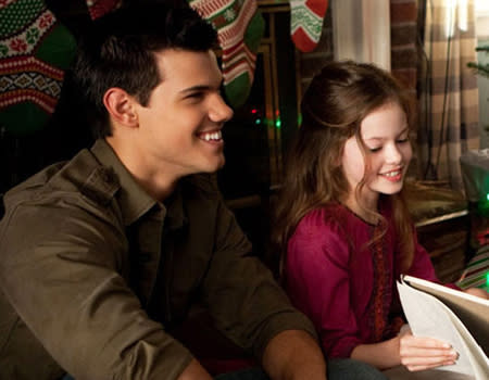 <p>The couple: Jacob (Taylor Lautner) and Renesmee (Mackenzie Foy) <br><br> Why it's odd: He's a werewolf, she's a newborn baby: it's like something from Jerry Springer's nightmares. To be fair, the movie of 'Breaking Dawn' does tone down the oddness of Jacob 'imprinting' on the Cullen's new baby (he just wants to protect her, apparently) but any relationship that makes the union between Bella (aged 17) and Edward (aged 108) look normal is still pretty out there.</p>