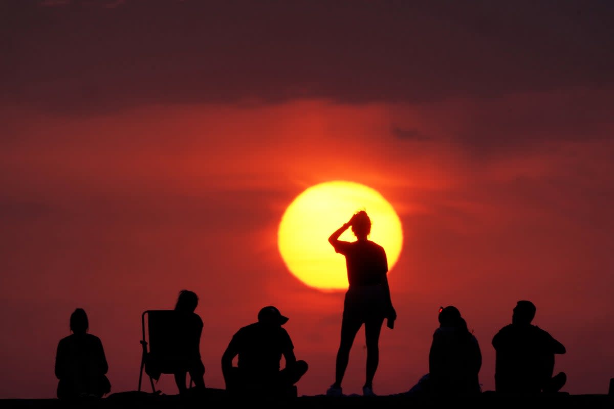 Sunrise at Cullercoats Bay, North Tyneside (Owen Humphreys/PA) (PA Wire)