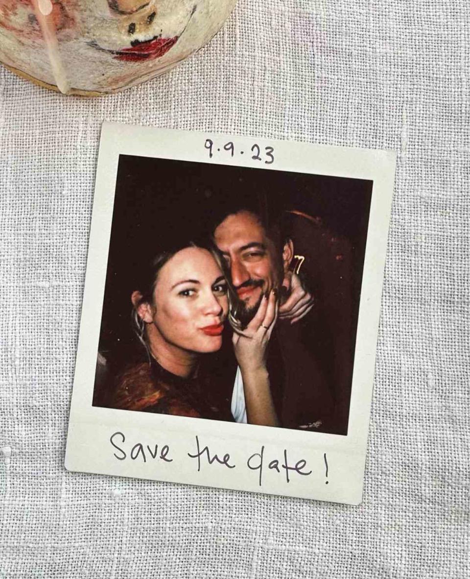 <p>Alison Roman/Instagram</p> Alison Roman and Max Cantor got married at Keens Steakhouse on Saturday, Sept. 9, 2023.