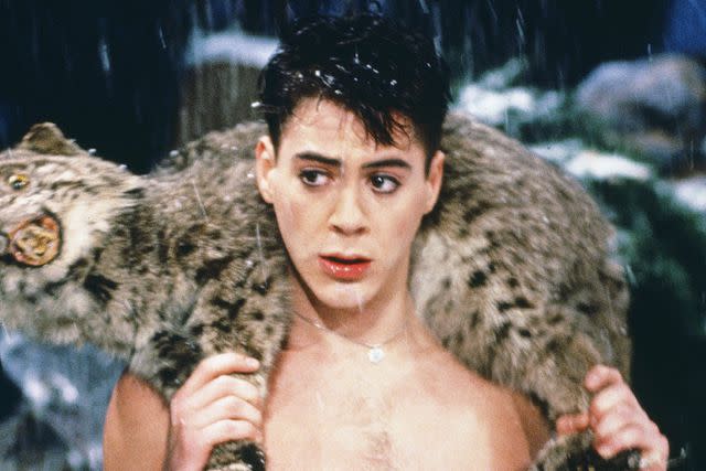 <p>Al Levine/NBCU Photo Bank via Getty</p> Robert Downey Jr. on "Saturday Night Live" in 1986