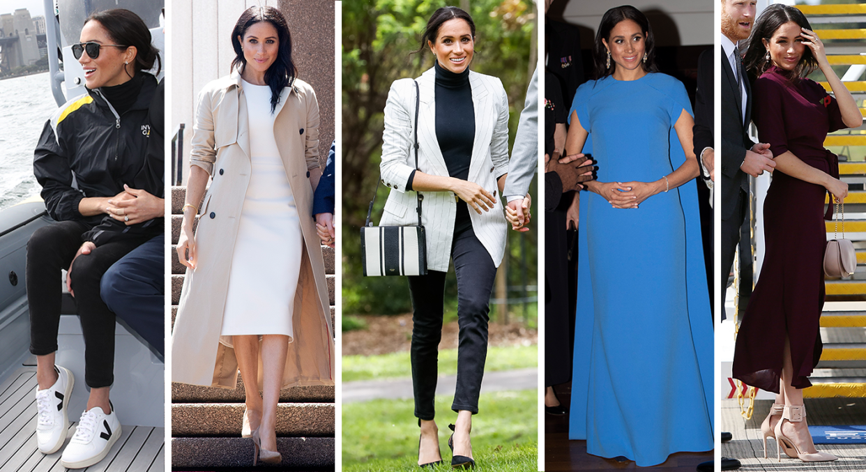 The five outfits we think Meghan has packed for the latest royal tour [Photos: Getty]