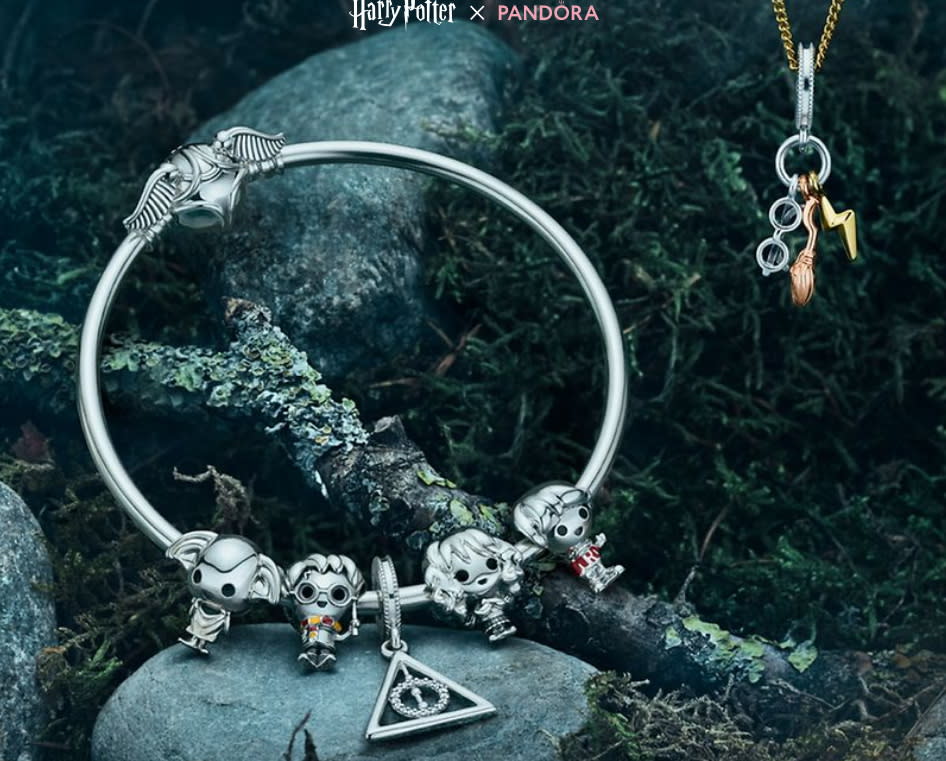 Harry Potter X Pandora collection. Image via Pandora