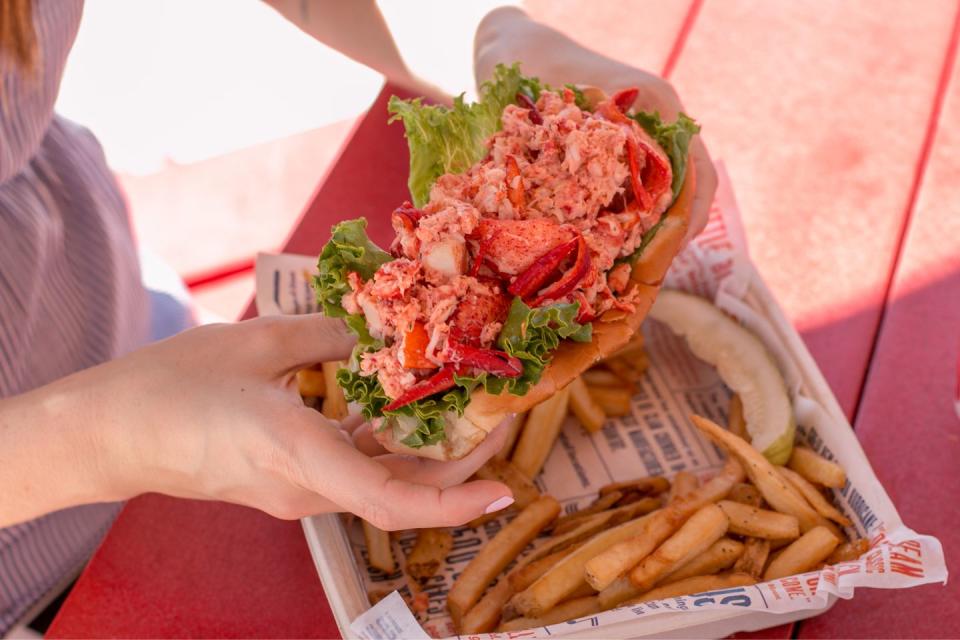 Chow down on a lobster roll.