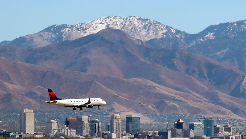 Downtown Salt Lake City is pictured on Monday, Oct. 12, 2020. U.S. News and World Report ranked Utah as the best state in the nation.