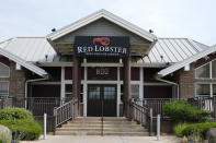 A Red Lobster restaurant is seen in Schaumburg, Ill., Monday, May 20, 2024. Red Lobster is seeking bankruptcy protection days after closing dozens of restaurants. (AP Photo/Nam Y. Huh)