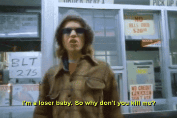 GIF from Beck's "Loser" video