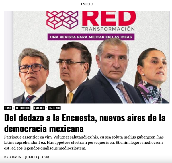 Los presidenciables de Morena está en cientos de espectaculares, en los cuales aparece su rostro y nombre en portadas de al menos nueve revistas, según la revisión del Repositorio Documental de la Comisión de Quejas y Denuncias del INE