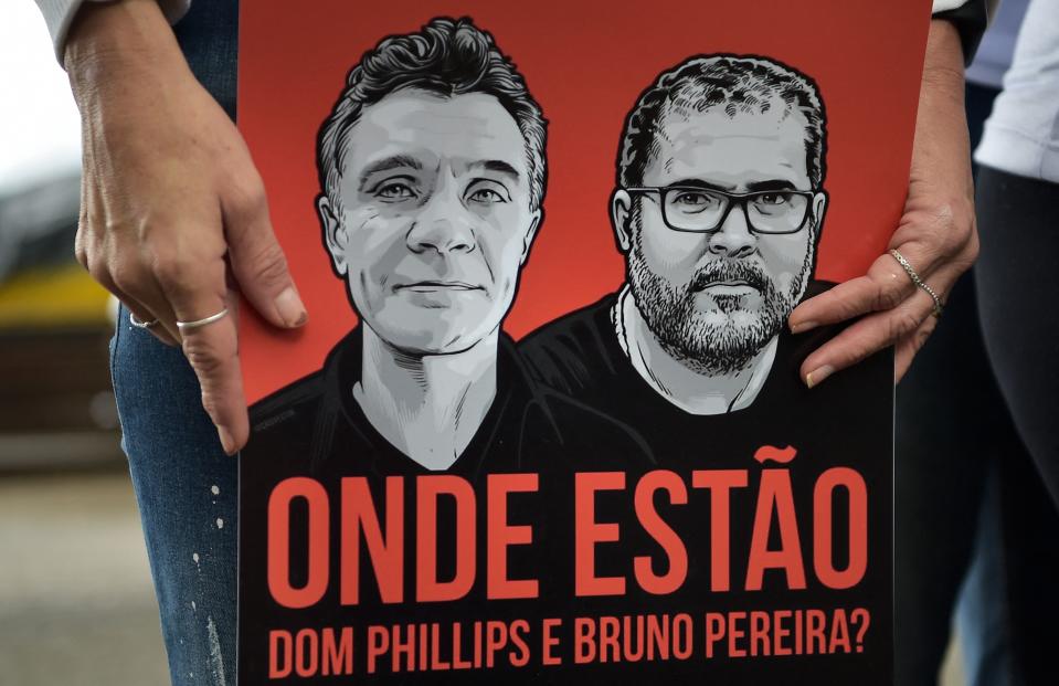 Bruno Pereira e Dom Phillips estão desaparecidos desde o dia 5 de junho (Foto: CARL DE SOUZA/AFP via Getty Images)