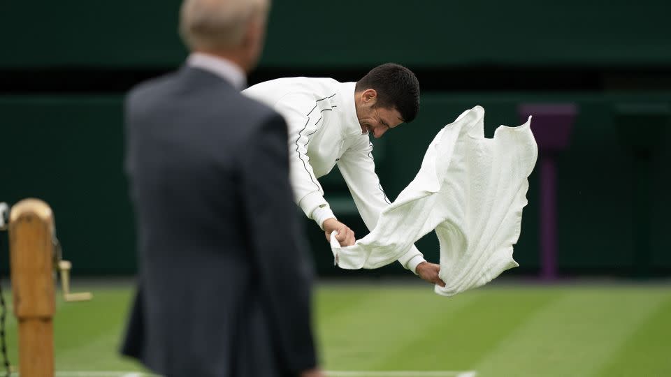 Djokovic tried to aid a speedy resumption of the match. - Susan Mullane-USA TODAY Sports/Reuters