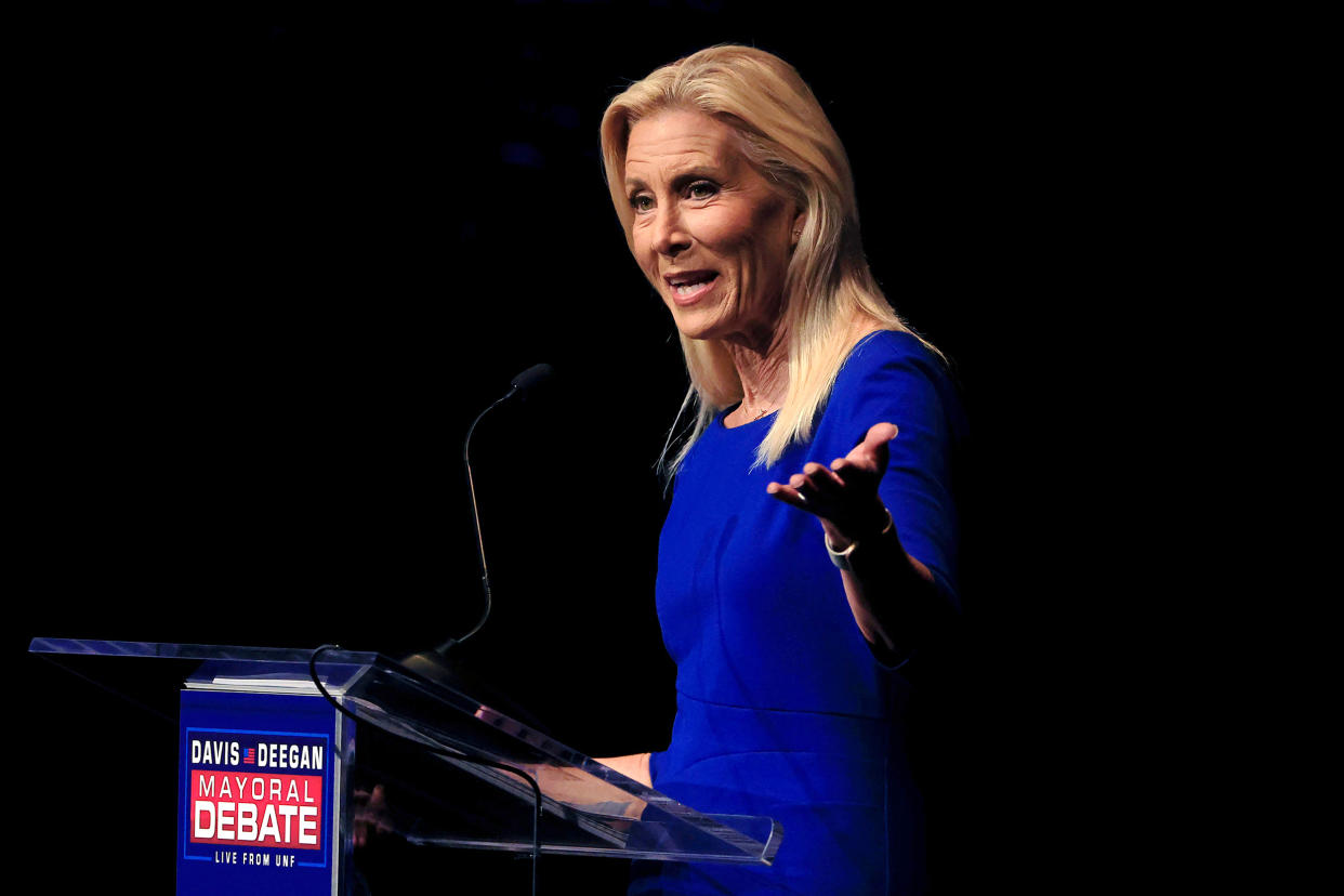 Jacksonville mayoral candidate Donna Deegan in Jacksonville, Fla., on April 20, 2023. (Corey Perrine / Florida Times-Union via USA TODAY Network file)