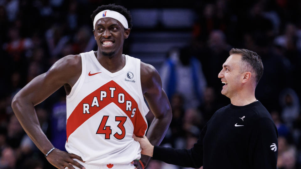 How will Raptors star Pascal Siakam fit into new head coach Darko Rajakovic's system? (Photo by Cole Burston/Getty Images)