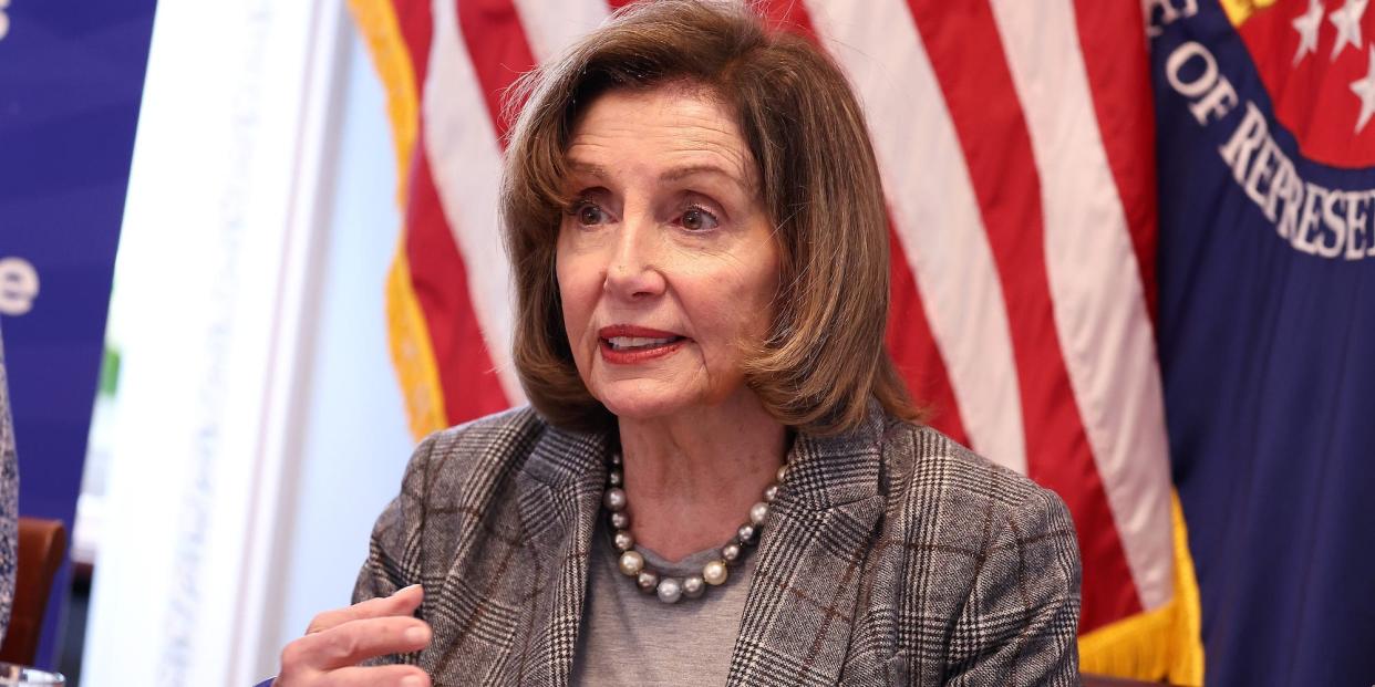 Former House Speaker Nancy Pelosi at an event on Capitol Hill on March 22, 2023.