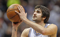 Minnesota Timberwolves point guard Ricky Rubio won't get a chance to play for Spain's Olympic team due to a torn ACL. (Photo by Eric Miller/Reuters)