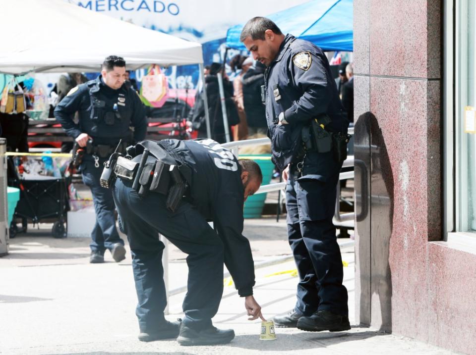 The child was wounded in the right buttock on East Fordham Road and the Grand Concourse at around 1:45 p.m. Saturday, cops said. Tomas E. Gaston for NY Post
