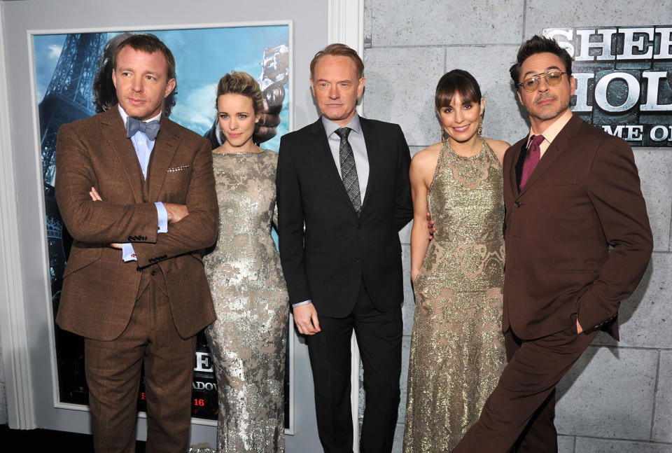 Sherlock Holmes A Game of Shadows 2011 LA Premiere guy Ritchie Rachel McAdams Jared Harris Noomi Rapace Robert Downey Jr.