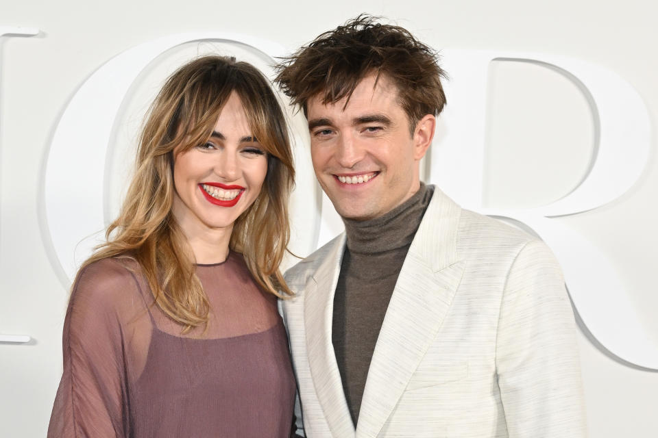 Stock image of Suki Waterhouse and Robert Pattinson making their red carpet debut over the weekend. (Getty Images)