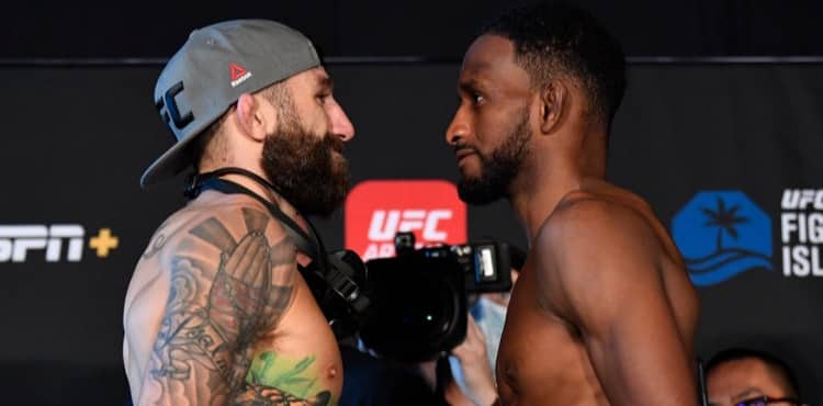 Michael Chiesa vs Neil Magny at UFC Fight Island 8 weigh-in