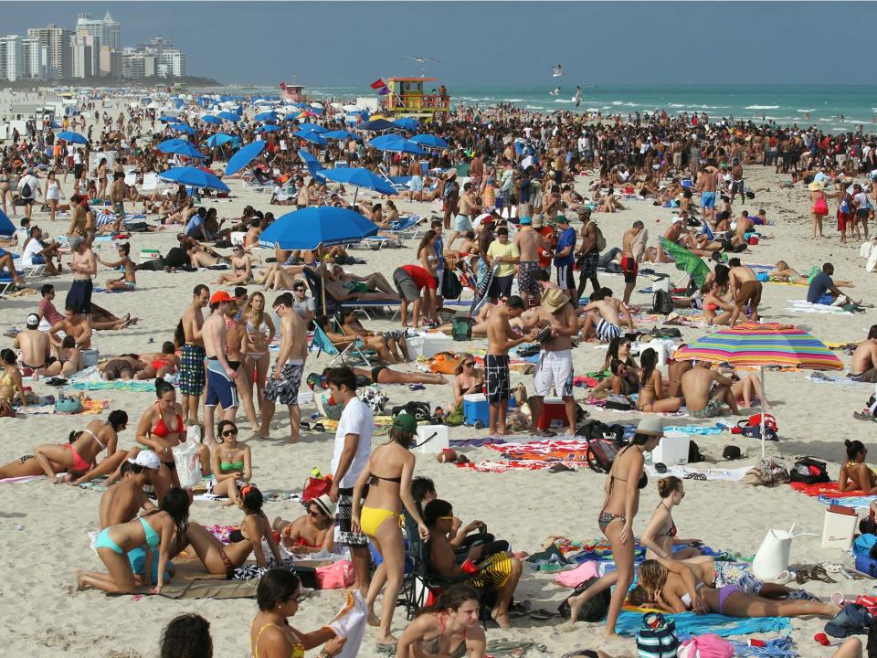 Miami South Beach spring break