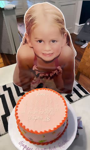 <p>emilygmaynard/Instagram</p> Emily Maynard's daughter Ricki's birthday cake