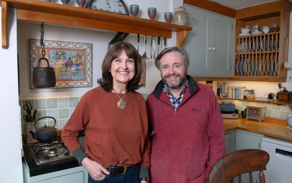 Will and Kate McConnell at home at Maiden Newton, Dorset