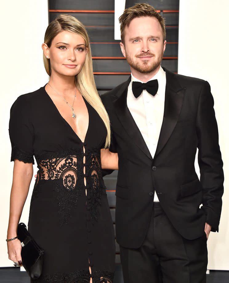 Lauren and Aaron Paul