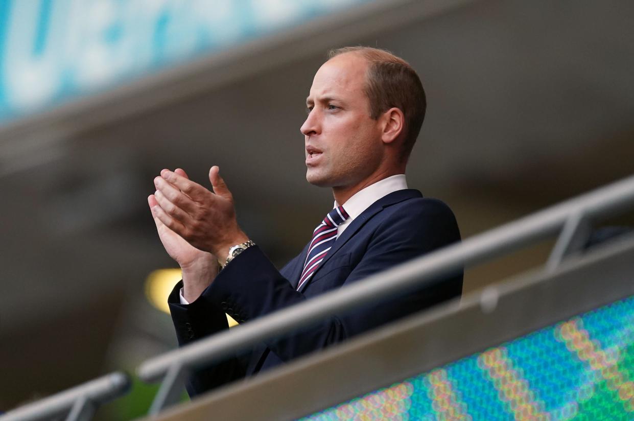 Prince William set to be only senior royal at Wembley final (PA)