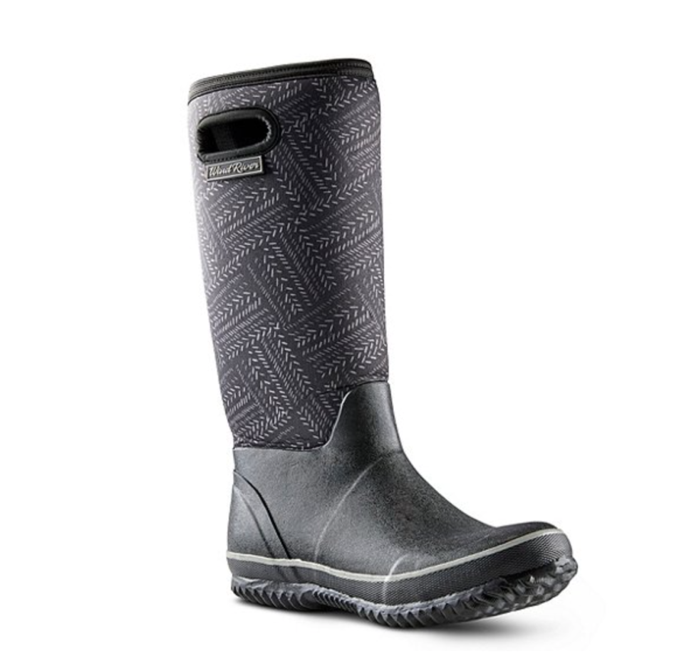 Women's Storm Neoprene Tall Rubber Boots. Image via Mark's.