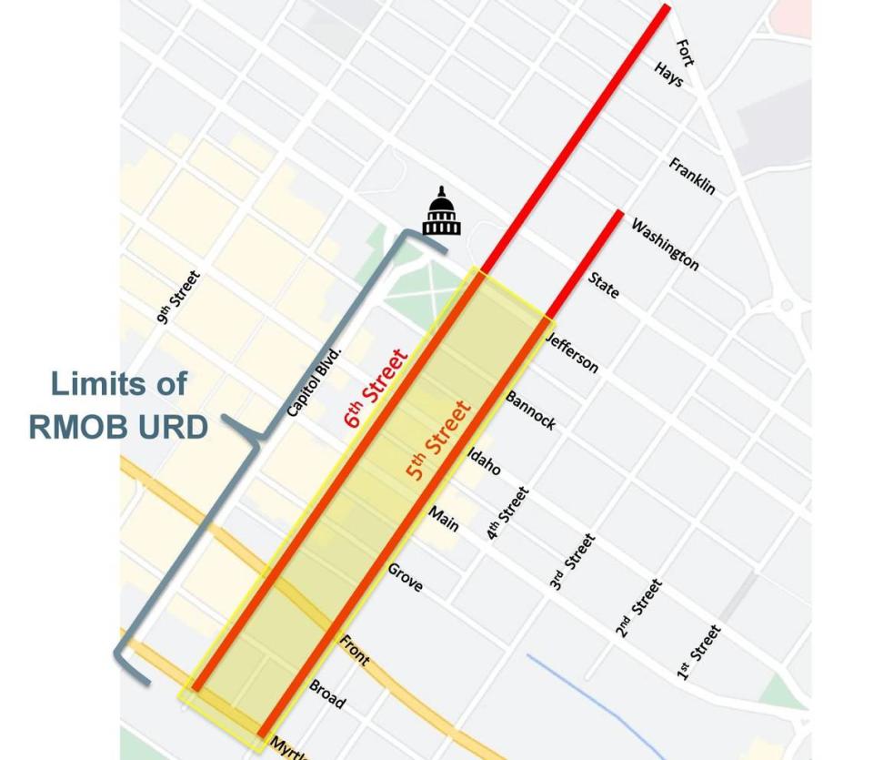 The Capital City Development Corp. and ACHD plan to add improvements to 5th and 6th streets in downtown Boise and hope to convert them from one-way to two-way streets.
