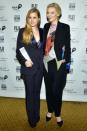 <p><strong>November 2016 </strong> Amy Adams and Cate Blanchett both wore trouser suits to the gotham Film Awards, amy with a lacy cami and Cate with a daring geometric cami.</p>
