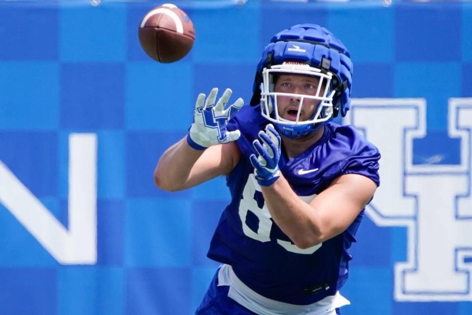 Tight end Justin Rigg is one of six returning starters for the Kentucky offense.