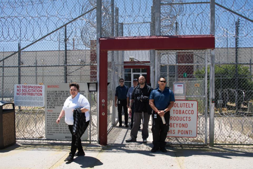 The Torrance County Detention Facility, outside of Estancia, New Mexico, where 43 Haitian migrants are being held.